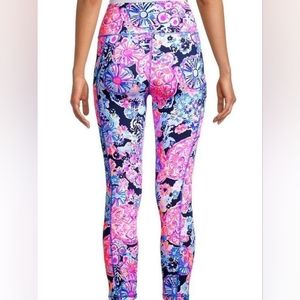 Lilly Pulitzer Weekender High Rise Midi Legging In Turtle Amazement Sz XXL